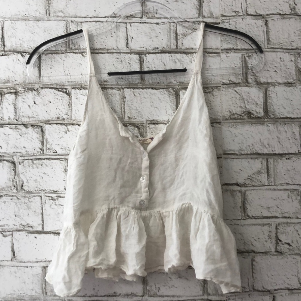 Dainty ruffle crop top